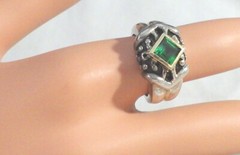 14KT & STERLING DESIGNER RING SIZE 7