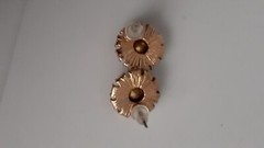 Vintage Fauceted glass Stone & Multi Stone Round Glamorous Earrings. Gold Tone