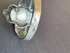 Vintage 925 Sterling Silver Southwestern Blue Gemstone Ring Size 8.75 US