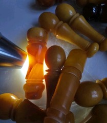 Islamic Prayer Bead Minaret Tasbih Natural Baltic Amber Molded 44g