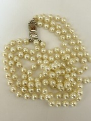 Vintage Carol Lee Cocktail Necklace Chunky Statement Pearl Beads 18”