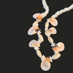 Vintage Shell Necklace Dangle Pendant Beach Surfer Coastal Statement 18 Inch