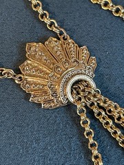 *RARE* ART Arthur Pepper Victorian Revival Tassel Pendant Necklace