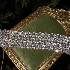 XXL B. David Brilliant Huge Clear Crystal Ice Marquis Rhinestone Estate Bracelet