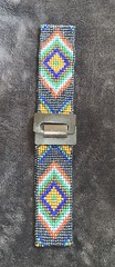 Southwest Handcrafted Multi Color Bead Stretchable Bohemian Belt Wooden Buckle