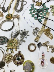 Lot Of Antique/Costume Jewelry