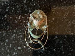 Vintage George McCann?Brutalist Pendant/Brooch Pin Copper Brass Substantial