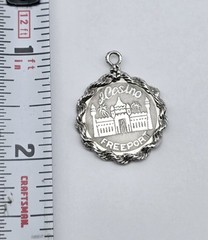 VTG Crea Sterling Silver Freeport Casino Bahamas Travel Charm Pendant – 3.2g