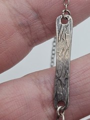 Vintage Judaica One Of A Kind Sterling Silver Tree Hebrew Pendant Necklace