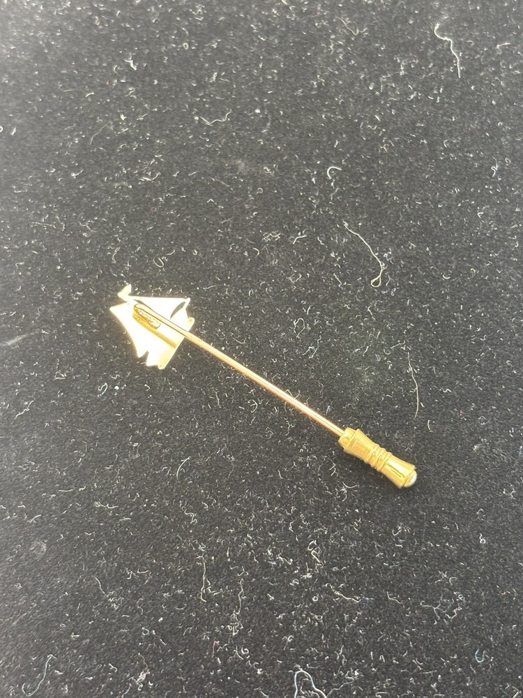 Vintage Nautical Gold Sailboat Metal Stick Pin