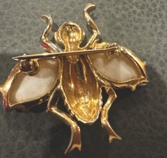 Jomaz Gold and white wings Fruit Salads Bug fly beautiful and rare!!