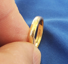 VINTAGE SOLID 14 KARAT GOLD Deco Wedding Band Size 6.5 ArtCarved Ring 3.23 Grams