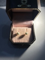 Juicy Couture Vintage White Pearl Earrings Set STUDS Y2K Era