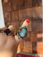 Aunt Elza’s Scarab Antique Ring Magnificent Magical Fortune Teller Heirloom Adj