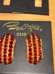 Six pair of vintage Birch Hill clip on earrings. Beautiful!