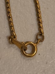 Vintage Avon Star Signs Virgo Maiden Wheat Pendant Necklace Gold Tone Signed