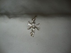 VINTAGE 1970-80s 3D CHERUB ANGEL STERLING SILVER STAMPED 925 CHARM/PENDANT