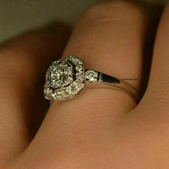 Art Deco Vintage 2.00Ct Round Cut Lab Created Diamond 925 Silver Engagement Ring