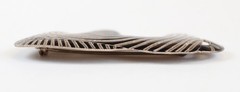VTG Sterling Silver S 925 Zebra Pin Brooch Black Cloisonné Enamel Animal Africa
