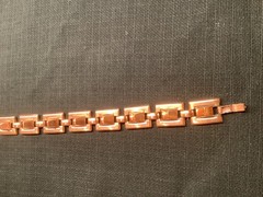 Renoir copper choker necklace, vintage