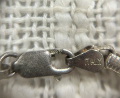 Vintage 36in 925 Sterling Silver Box Chain Necklace