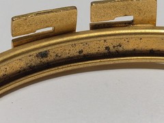 Vtg NASSAU enamel Letters Etched Art Deco Bracelet Vtg Hinged Bahamas Women’s