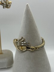 Trifari Meteor Demi Parure Bracelet Clip Earrings Alfred Philippe Book Piece