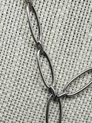 Sterling Silver Fossil Charm Chain Necklace 16″ Chain, 1.5″ pendant ne02