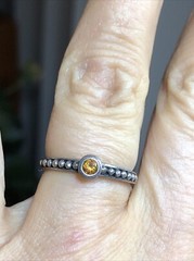 21. T&Co Town and Country Sterling 925 14K Stackable Gemstone Rings 6-6.25s, 5pc