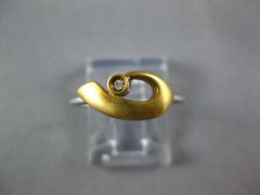 Vintage Circa 1980’s Daily Ring 1.3 Ct Simulated Diamond 14k Yellow Gold Over