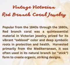 Vintage 12k Gold Filled Pocket Watch Chain FOB, Dog Clip, + RED BRANCH CORAL