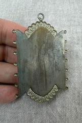 Vtg Victorian Style Fleur De Lis Pendant Statement Dress/Sash Ornament NOTES