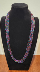 Bohemian Glass Necklace 30 inches length 12 Strands
