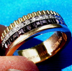Original BOUCHERON DIAMOND Quatre Eternity Wedding Band Anniversary Ring 18K