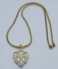 Edgar Berebi Elephant Locket Maharaja Pendant Necklace w/ Chain 1997 Vintage COA