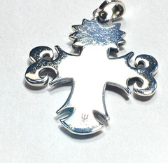 Vintage Unisex Sterling Silver James Avery La Primavera Cross With Dove 1.06″