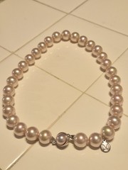 Majorica 925 Sterling Silver Faux Pearls (11mm) 7/16″ Beaded 16.5″ Necklace