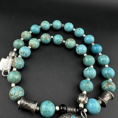 Beautiful Turquoise Necklace With A Beautiful Vintage Pendant