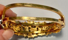 AUTHENTIC SWOBODA CUFF BRACELET ~ JADE, PERIDOT ~ STUNNING!