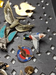 Lot Of Bird Themed Pins Bird Pin Lot MDTAR