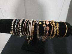 mixed metal materials bracelet lot 20