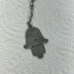 Vintage Souvenir Du Maroc Silver Bracelet Armenian Hamsa Moon Star Camel Travel