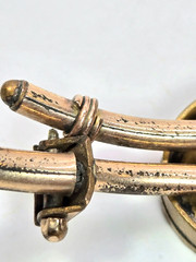 Antique Victorian Bracelet Etruscan Revival Bypass Gold Filled 5.5 In. Expands