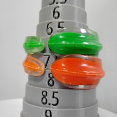 Very Vintage Orange Green Bangle Bracelet Lot Of 4 Plastic Acrylic 7.25-8 Clear