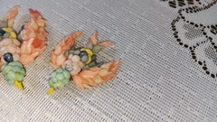 Vintage Shell Bird Pins Brooch