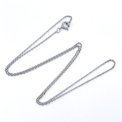 Cable Chain Necklace | Estate Sterling Silver 925 | 17.75″