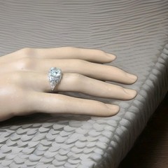 Platinum Vintage Filigree Engagement Ring 2.78ct. Natural Old Mine Diamond GIA