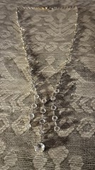 Antique Art Deco Rock Crystal Necklace 17 Inches