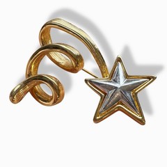 Vintage Celestial Brooch Lot 7pc JJ Moon V&A Sun Anne Klein Rocket Star Space