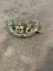 Rare Vintage Cathe Gondola Brooch with Red Stones